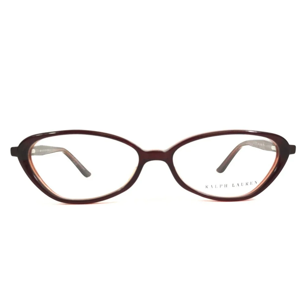 Vintage Ralph Lauren Eyeglasses Frames RL1338 Y62 Brown Red Oval 48-13-135